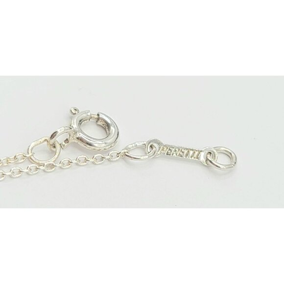 Tiffany Elsa Peretti Sterling Heart Bean Pendant Chain, 18" - Picture 5 of 10